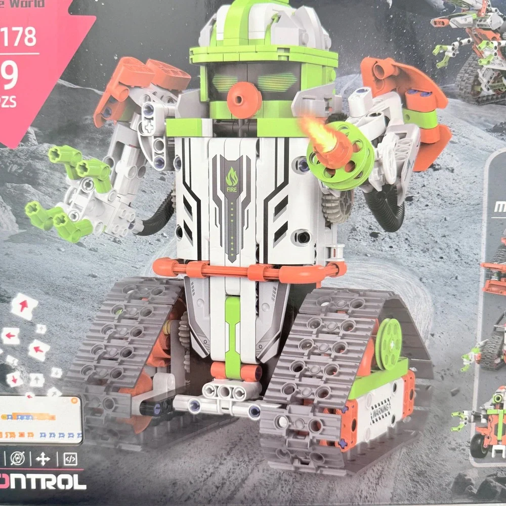 KeeYee World Building Block Robot 5-in-1 K96178 539pc App Remote Control Set